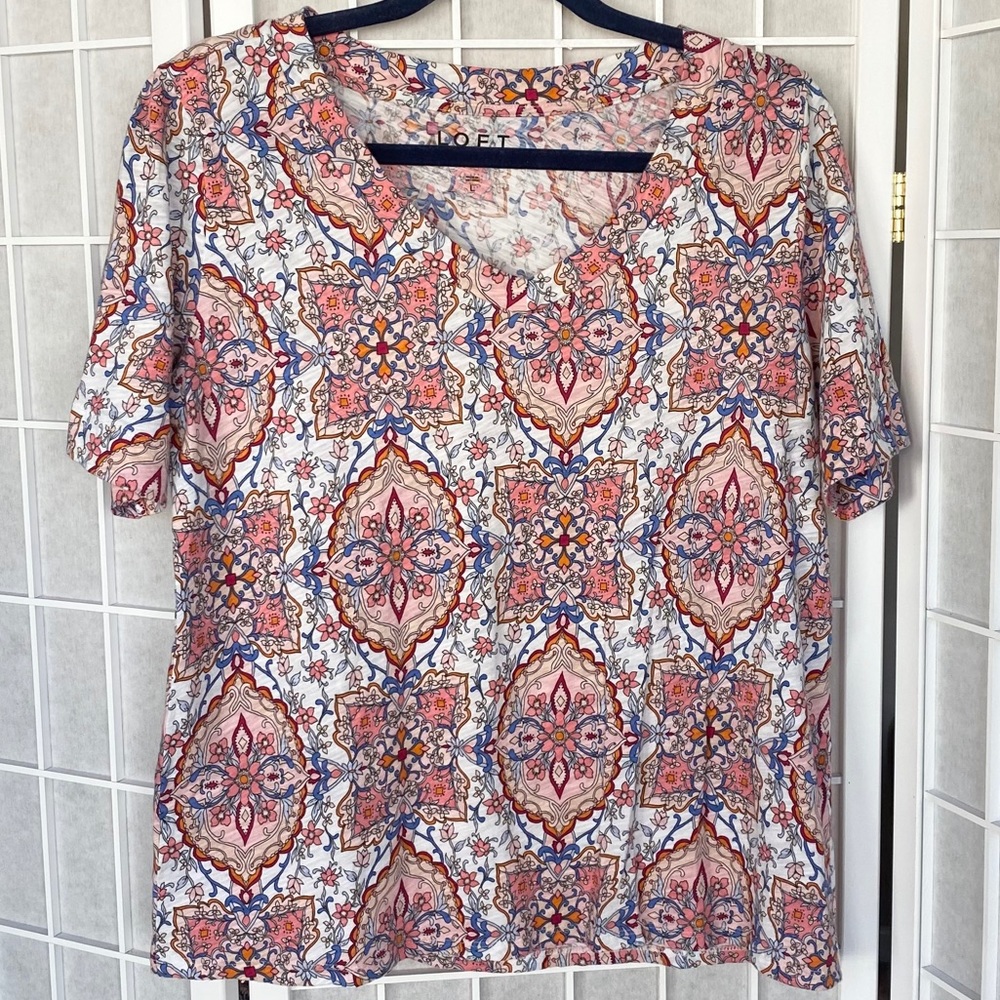 LOFT Vintage Soft Patterned Tee
